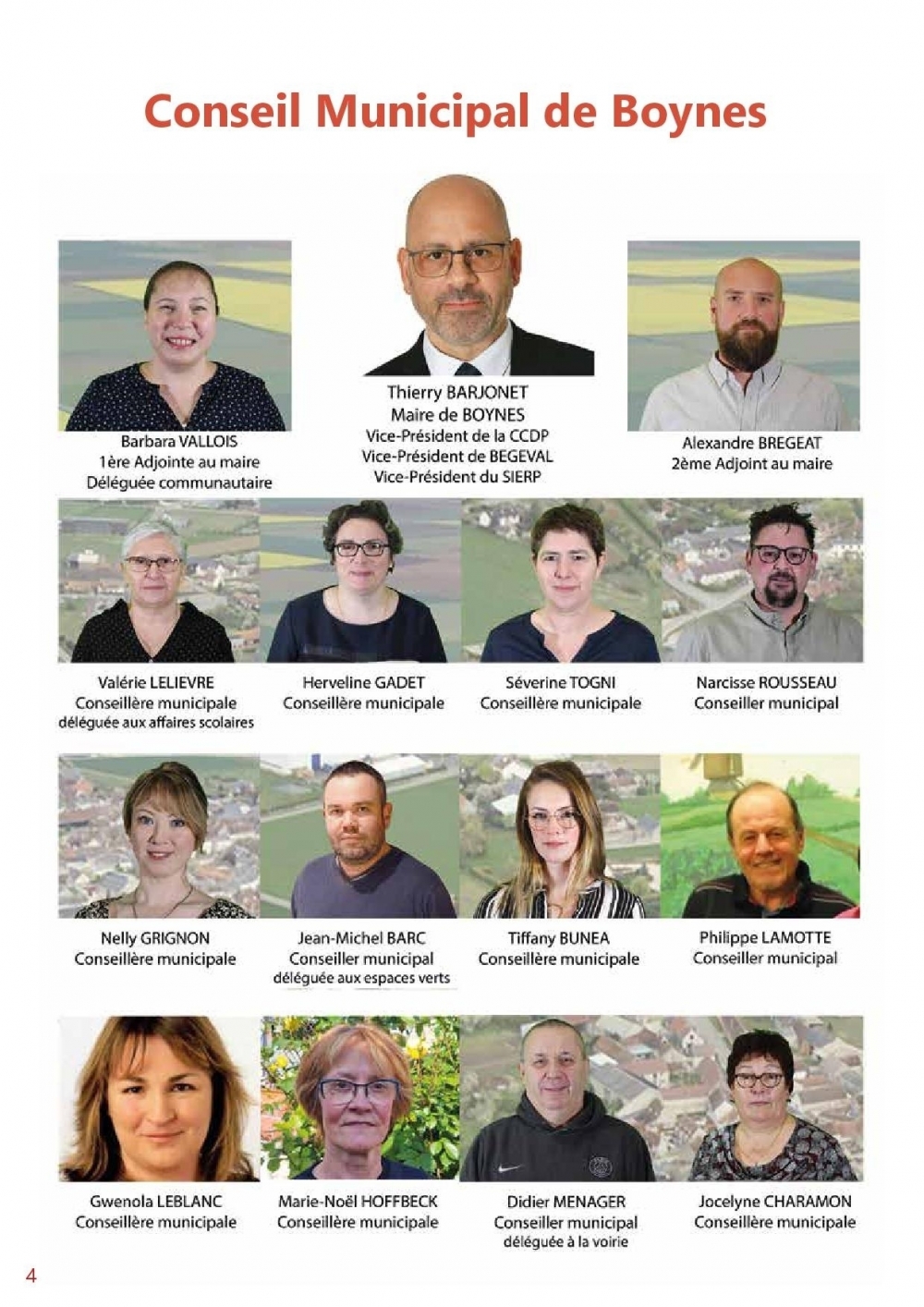 Membres du conseil municipal - Commune de Boynes