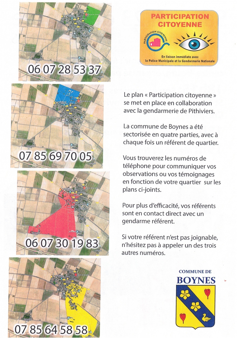 Participation citoyenne - Commune de Boynes