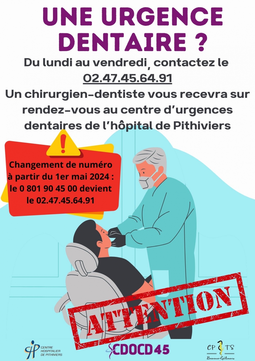 Urgence dentaire - Commune de Boynes