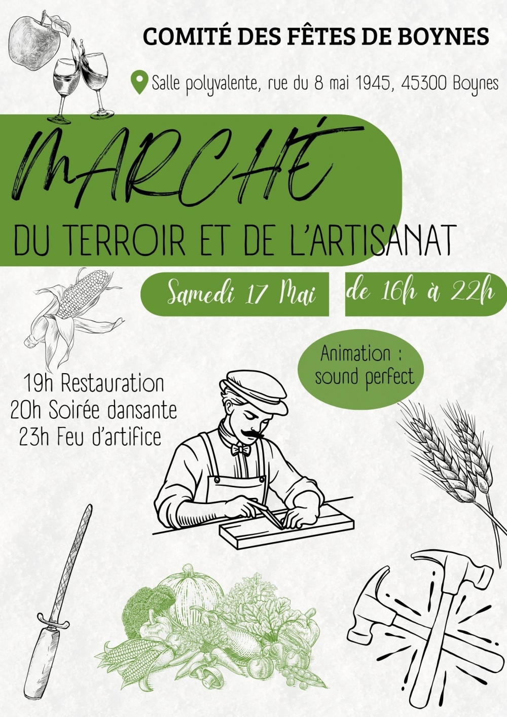 Marché du terroir et de l'artisanat - Commune de Boynes