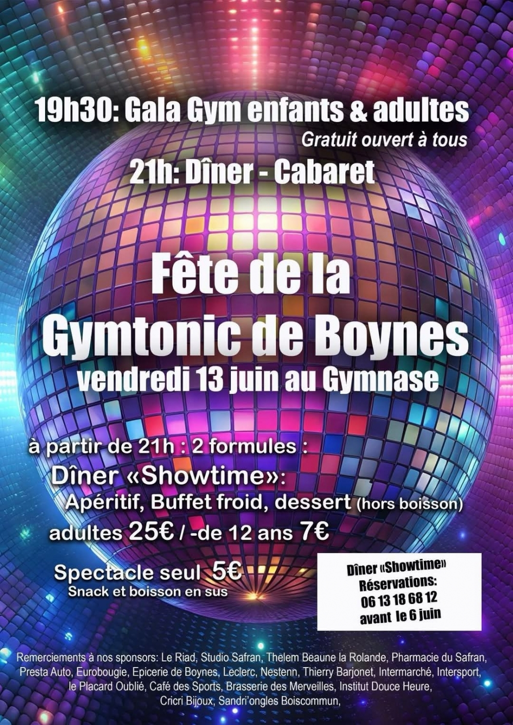 Gala Gym Tonic - Commune de Boynes