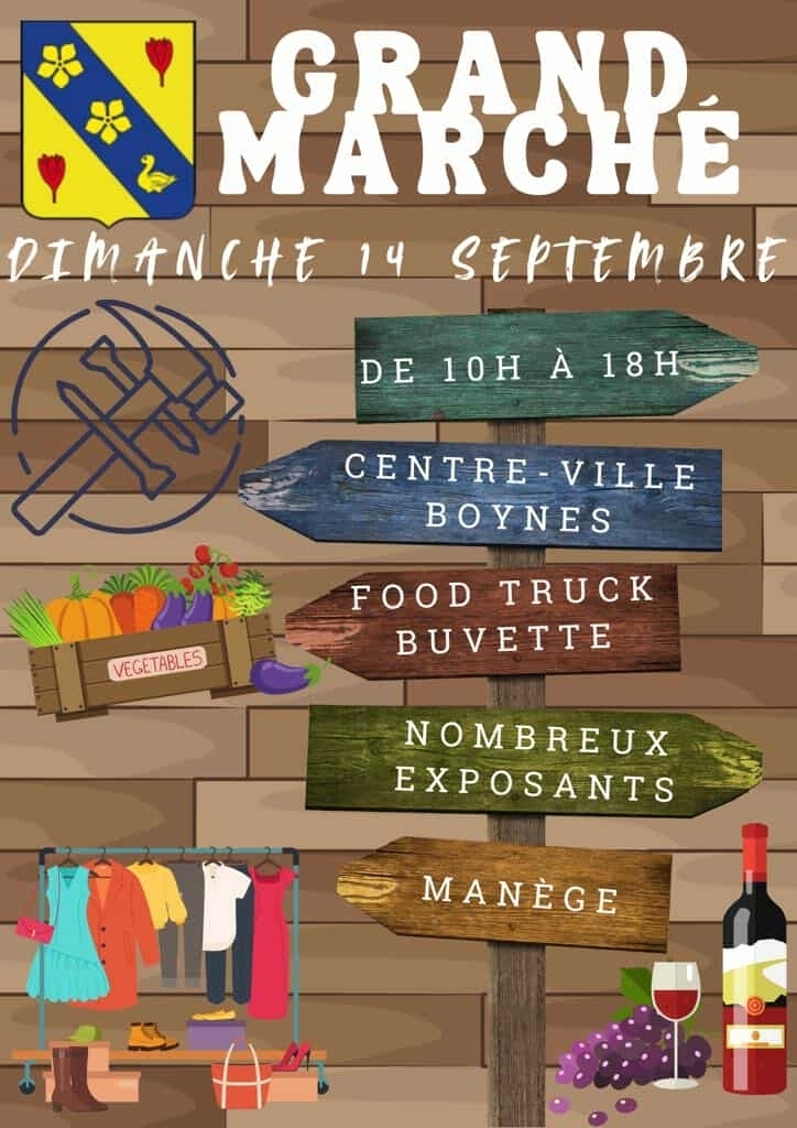 Grand marché - Commune de Boynes