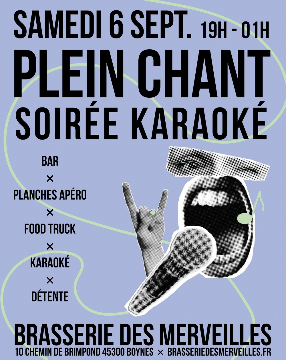 Plein chant - Soirée Karaoké à la Brasserie. - Commune de Boynes