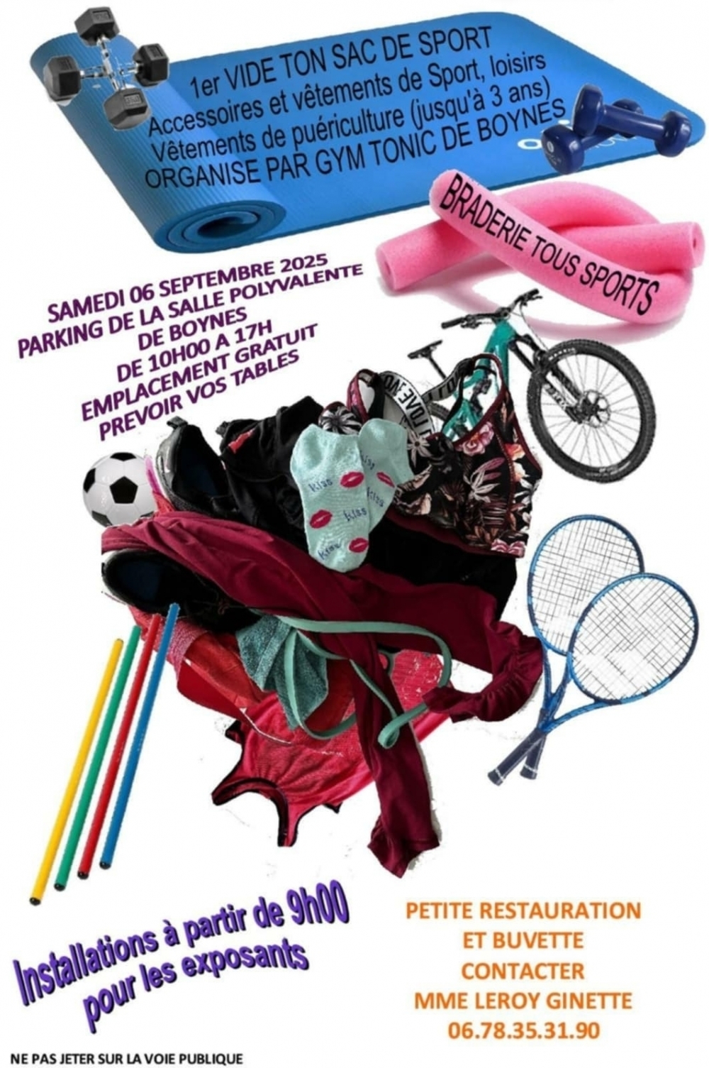 1er vide ton sac de sport - Commune de Boynes