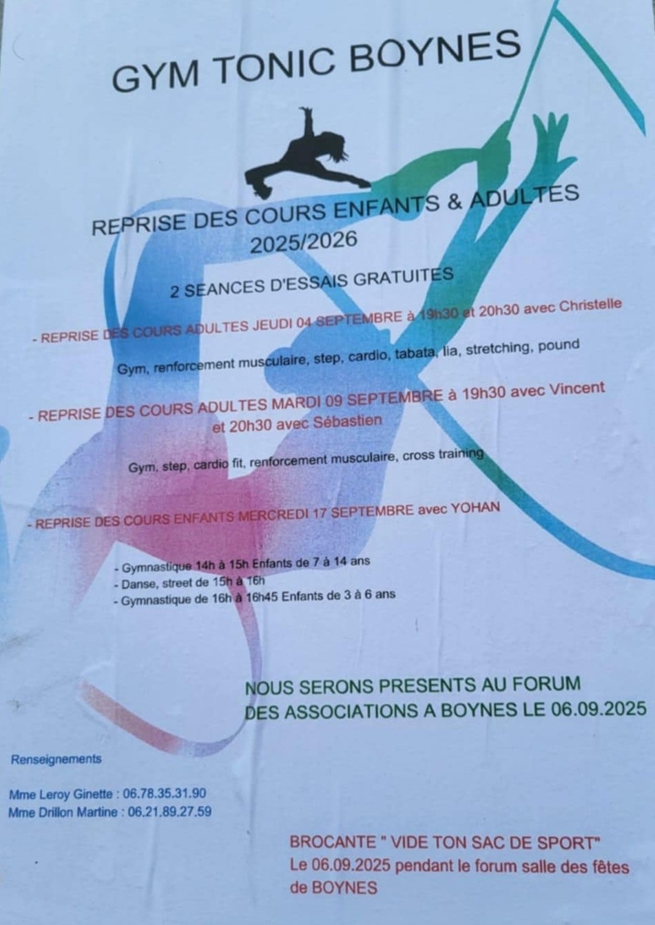 Reprise des cours - Commune de Boynes