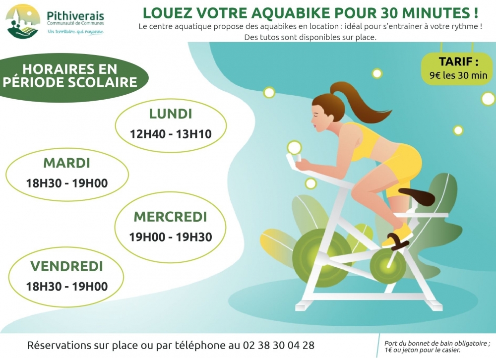 Aquabike libre - Commune de Boynes