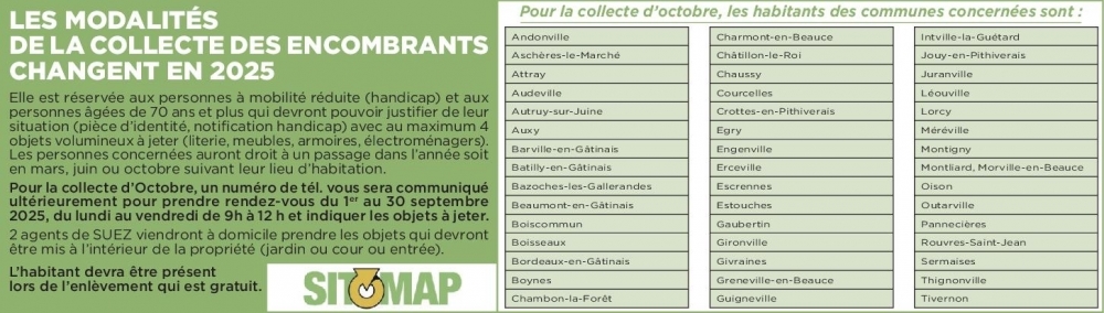 Collecte encombrant de octobre - Commune de Boynes
