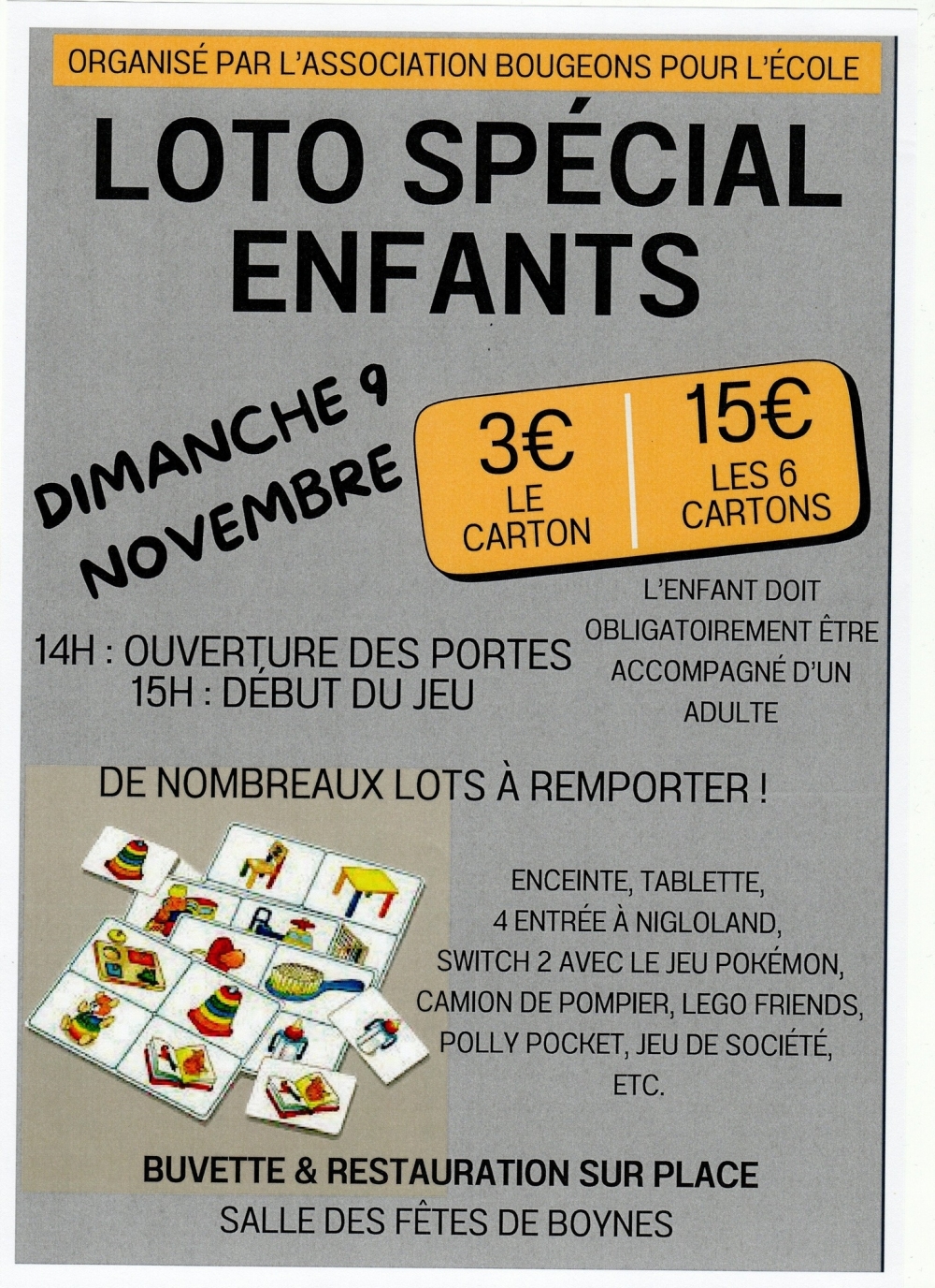 Loto enfants - Commune de Boynes
