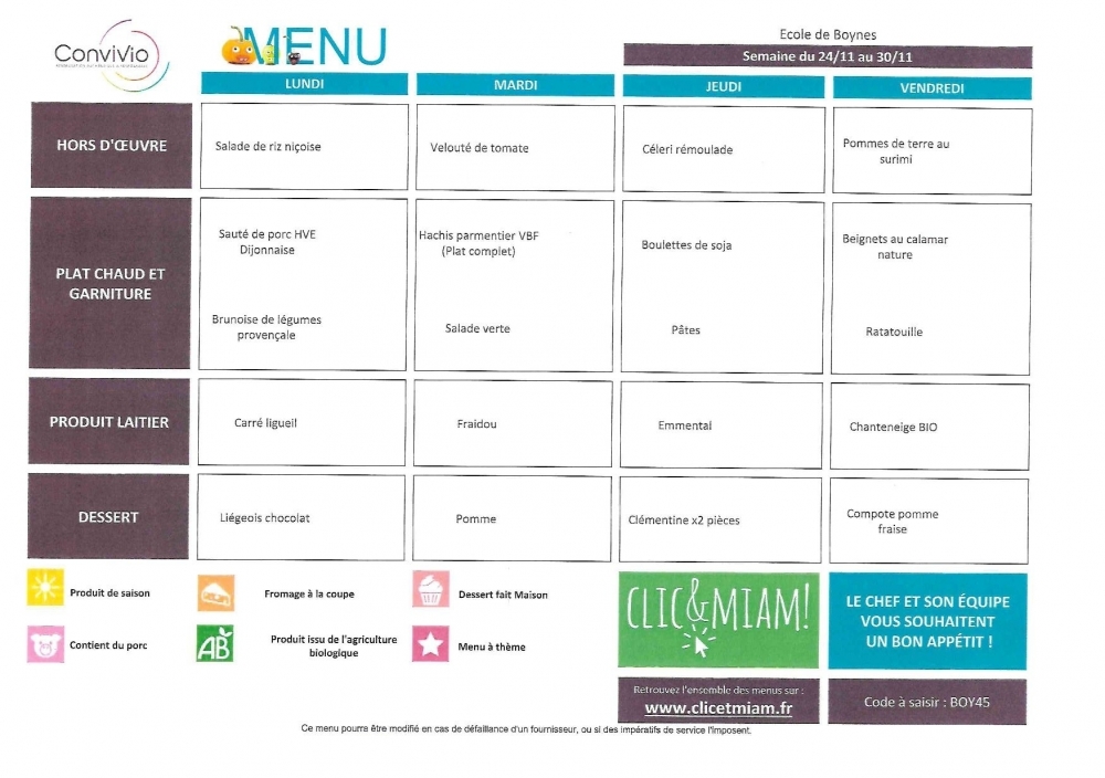 du 24 au 28 Novembre 2025 - Commune de Boynes