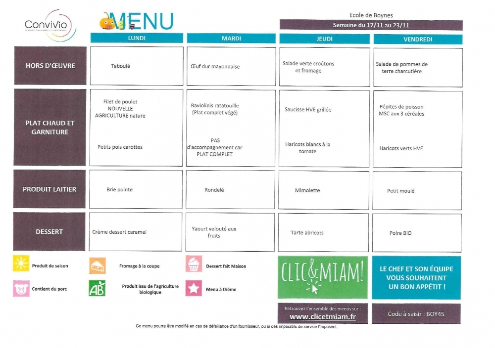 du 17 au 21 novembre 2025 - Commune de Boynes