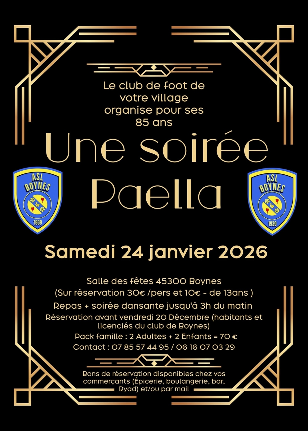 Soirée paella - Commune de Boynes