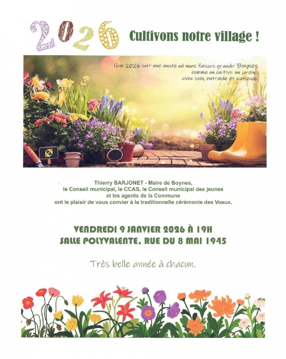 Horaires d'ouverture - Commune de Boynes