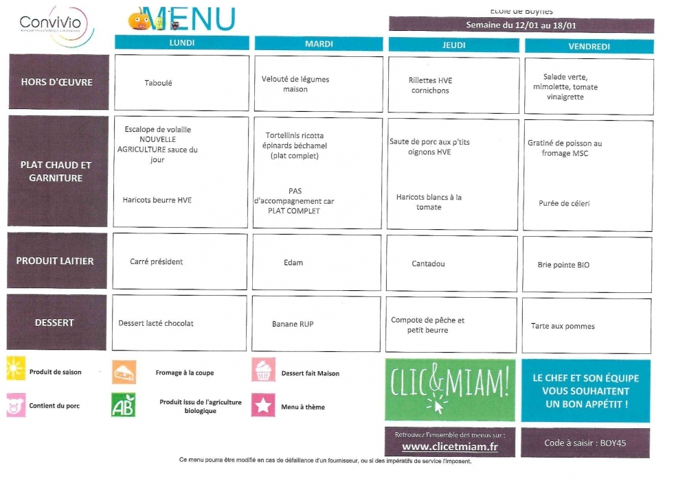 du 12 au 16 janvier - Commune de Boynes