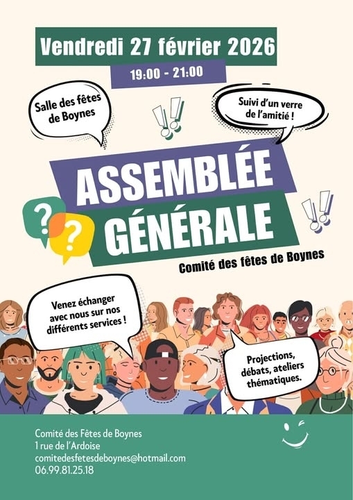 Assemblée générale - Commune de Boynes
