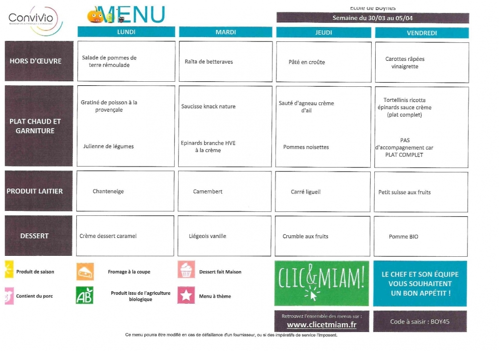 du 30 mars au 3 avril - Commune de Boynes