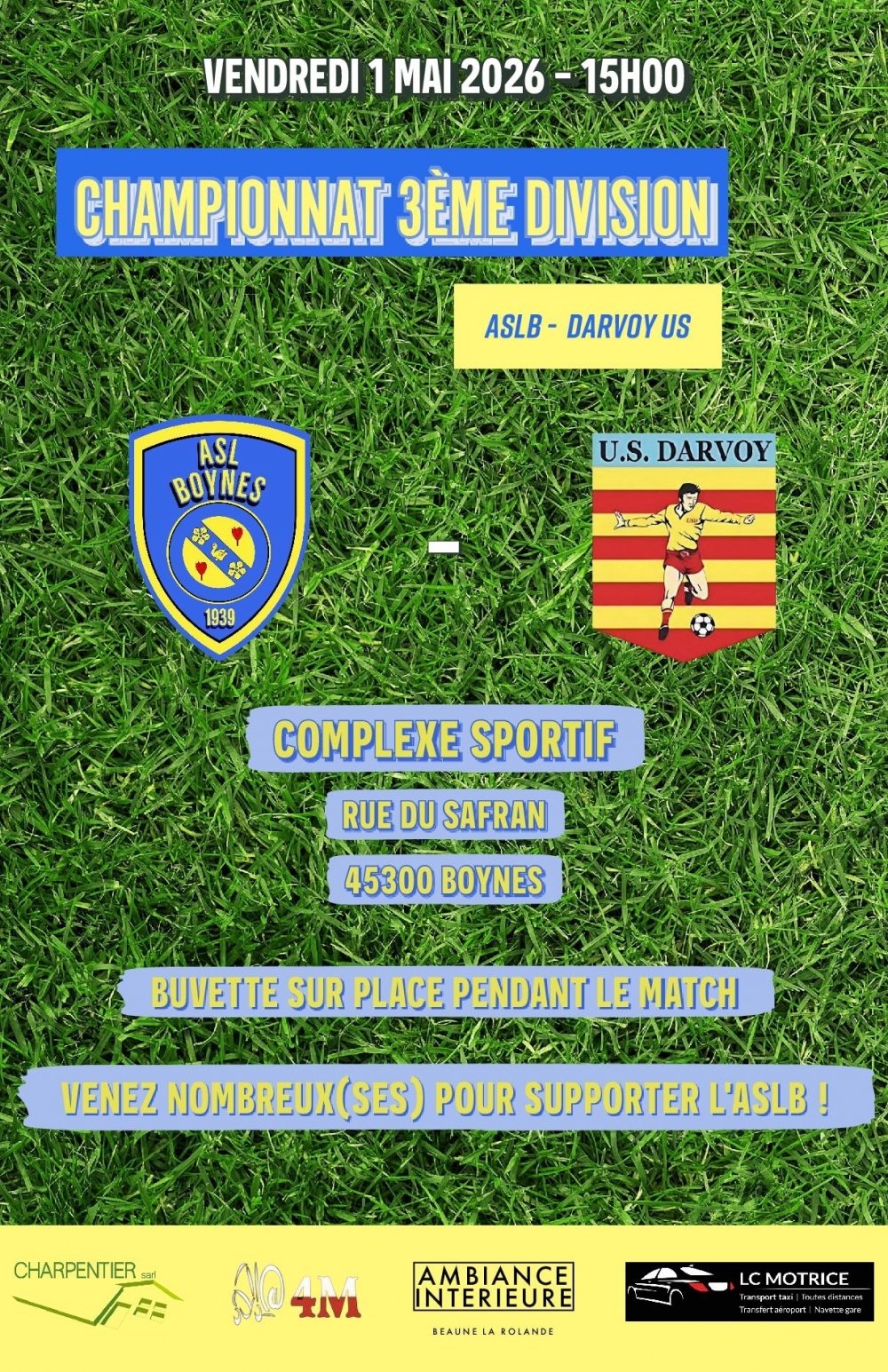 championnat 3ème division - Commune de Boynes