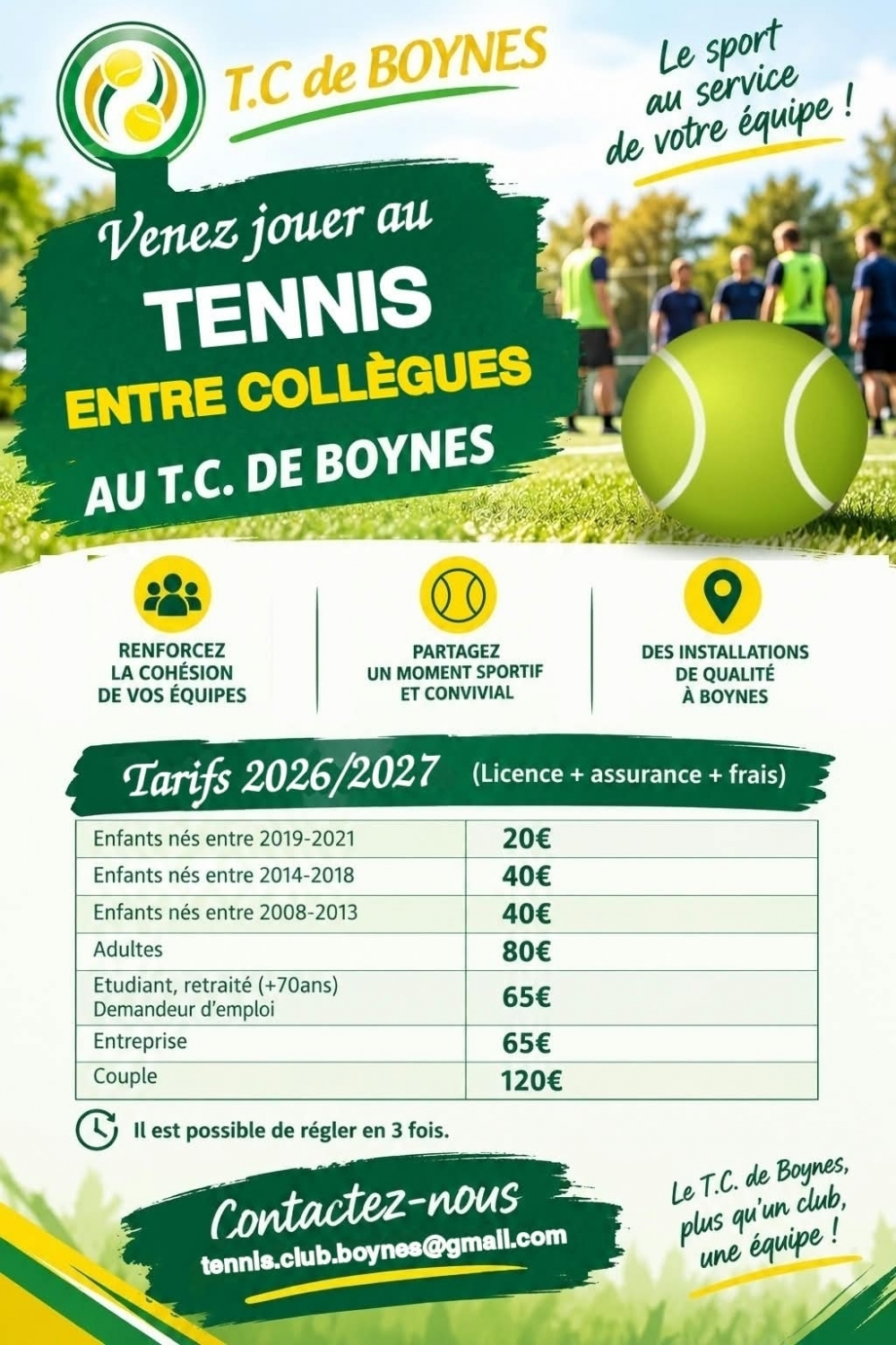 saison 2026/2027 - Commune de Boynes